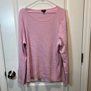 Talbots Pink Textured Women's Sweater